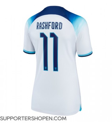 England Marcus Rashford #11 Hemma Matchtröja Dam VM 2022 Kortärmad